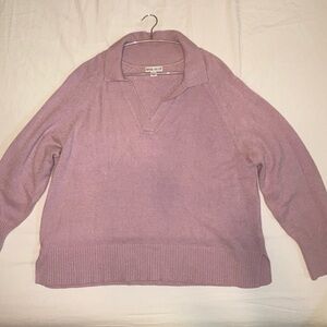 Women’s Mauve Ava & Viv V-Neck Sweater